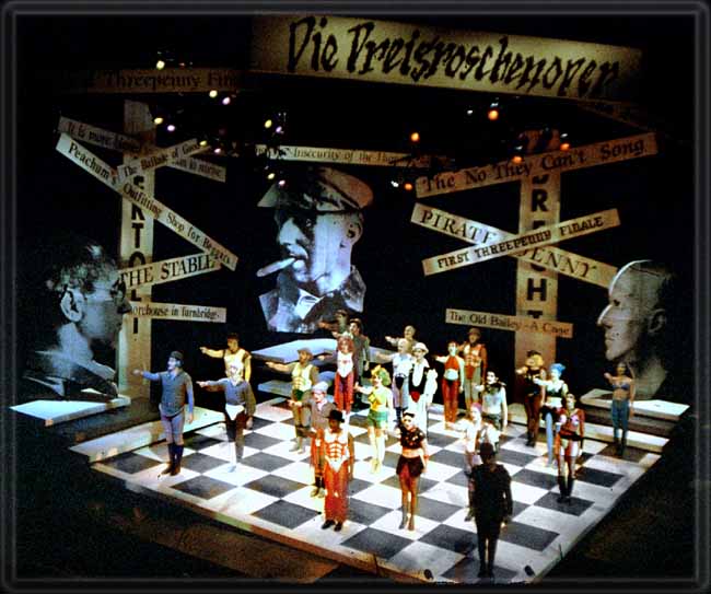 Threepenny Opera. Scenery designed by Richard Finkelstein