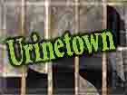 Urinetown scenery designs by Richard Finkelstein