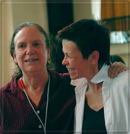 Anne Bogart with Jana Svobodov of the Archa Theatre