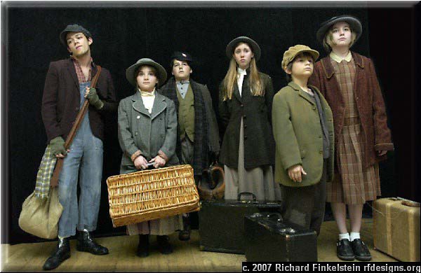 Orphan Train set design and stage photography by R. Finkelstein